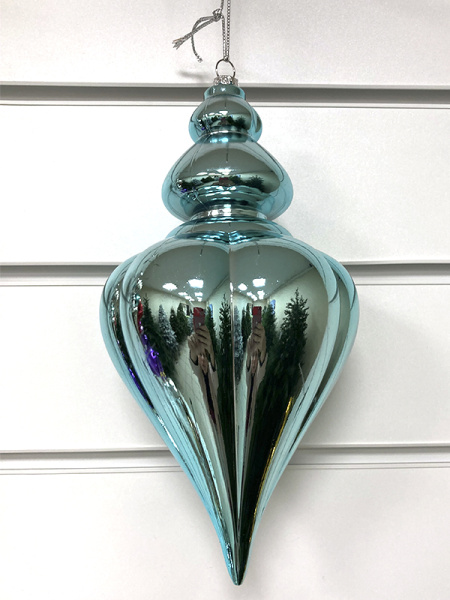 Украшение елочное "Сосулька" 25см голубой [HL202502]