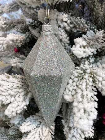 Украшение елочное "Кристалл" серебро
