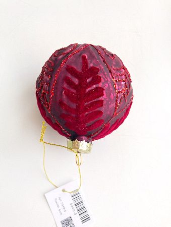 Шар елочный стекл. [5949-4]