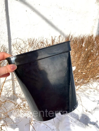 Горшок для рассады квадратный литой 5 л, 18.5*18.5*20 см (круглое дно)