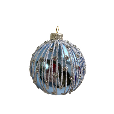 Набор шаров пластик. декор №13 разные цвета, 6см / 8см / 10см Шар пластиковый декорированный