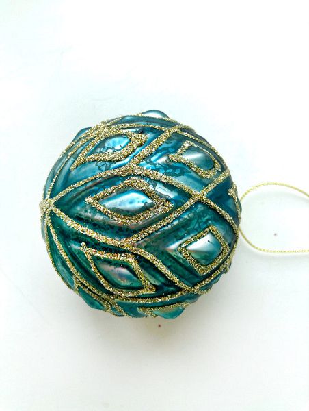 Шар елочный стекл. [5684-19]