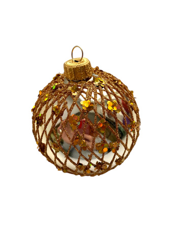 Шар пластиковый декорированный