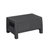 Журнальный столик из искусственного ротанга CORFU TABLE, графитовый [241945]