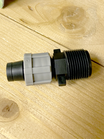 Соединитель ленты с наружной резьбой 3/4" [DSTA 10-34L]