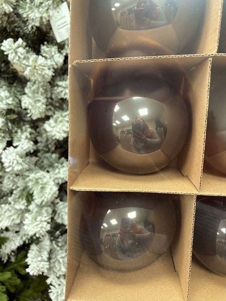 Шар елочный стекл. 8 см, [149]