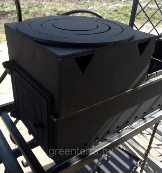 Кованый мангал-беседка с крышей "Верона"