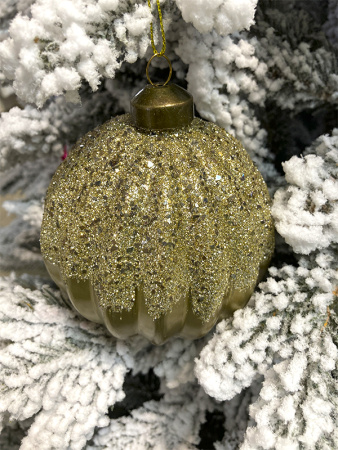 Шар елочный стекл. 10см [0196-12A/10]