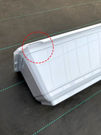 Ящики балконные для цветов, (белые) (уценка)