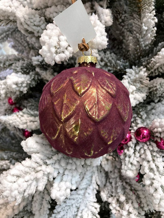 Шар елочный стекл. 10см [20499-10/B19]