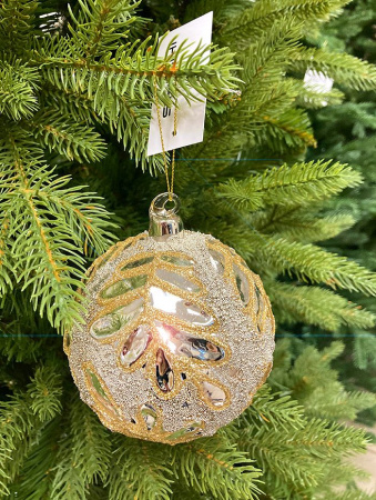 Шар елочный стекл. [63540]