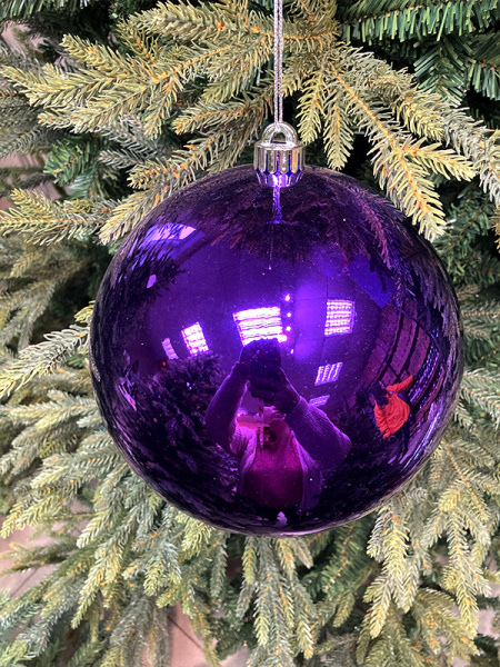 Шары пластиковые, глянец фиолетовый [purple-6]