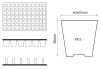 Кассета для рассады, 77 ячеек (67мл)
