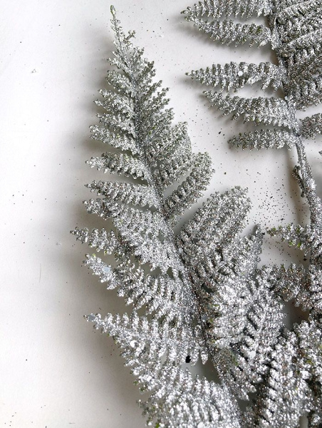 Украшение елочное "Ветка папоротника мелколистного" 76см