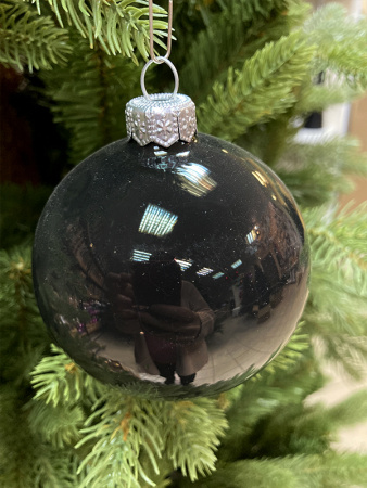 Шар елочный стекл. "Глянцевый" 8 см, [149]