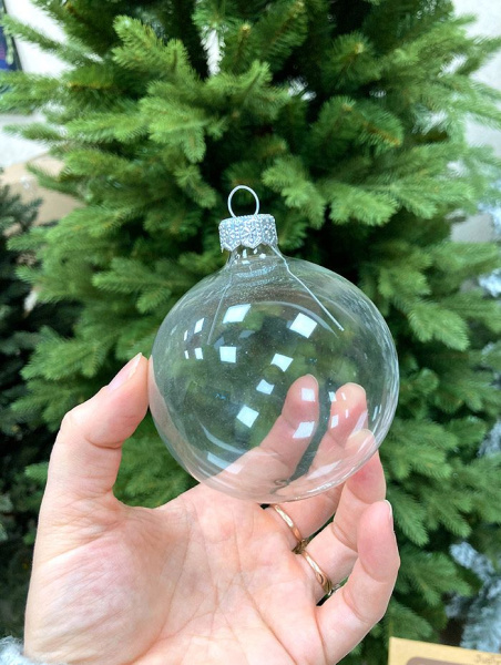 Шар елочный стекл. 8 см, [60]