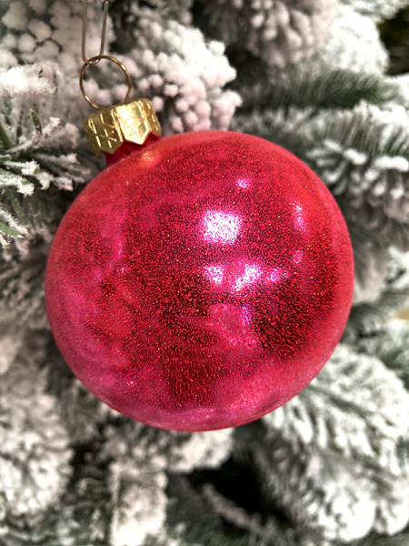 Шар елочный стекл.  8 см, [211]