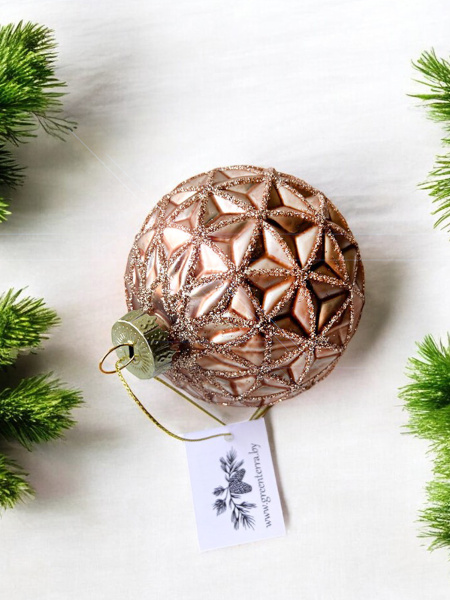 Шар елочный стекл. [0210-12]