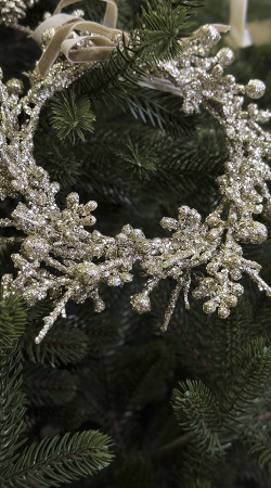 Украшение елочное "Венок из ягод" 15см [66671]