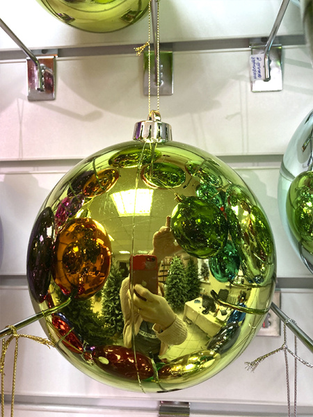 Шары пластиковые, глянец св зеленый а