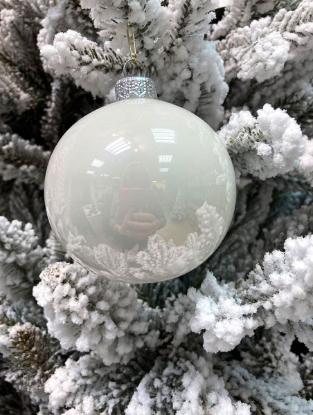 Шар елочный стекл. 8 см, [36]