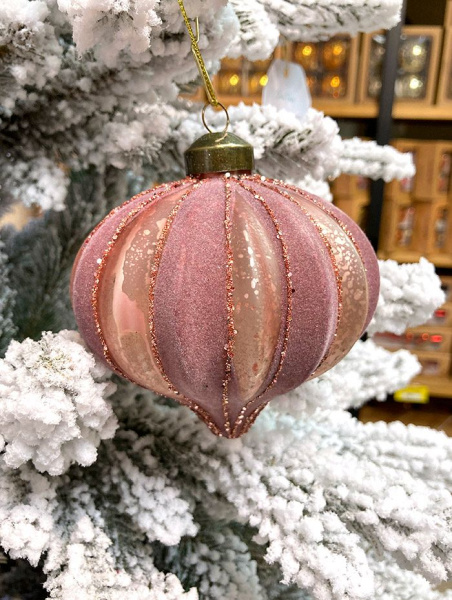 Игрушка елочная стекл. [0634-25]