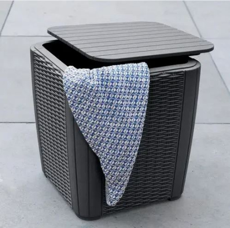 Комплект мебели из искусственного ротанга Iowa balcony, графит [223929]