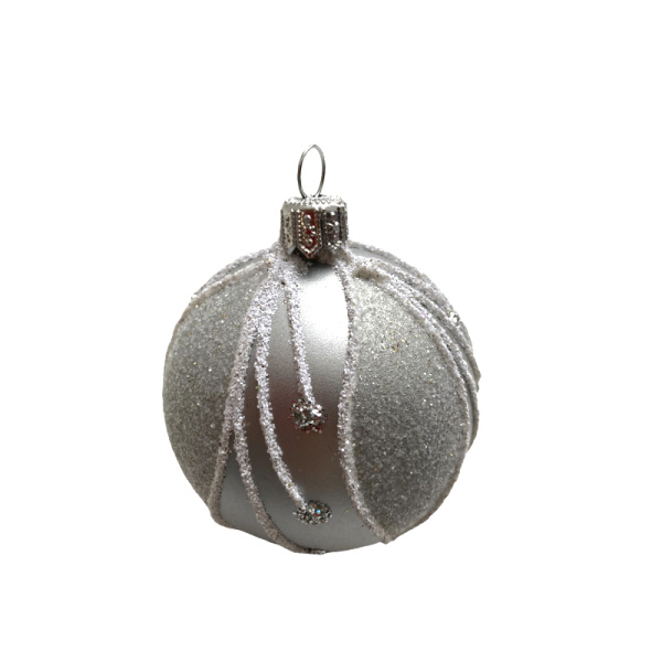 Набор шаров пластик. декор №5 разные цвета, 6см / 8см / 10см Шар пластиковый декорированный