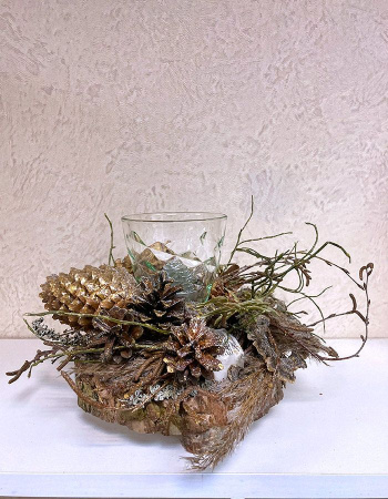 Подсвечник ручной работы "Лесной"