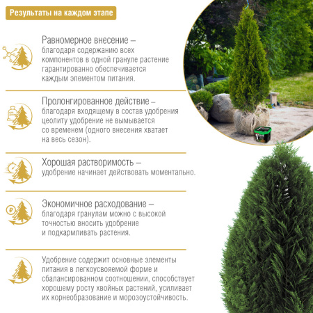 Удобрение Bona Forte пролонгированное "Хвойное" с биодоступным кремнием, 1 л