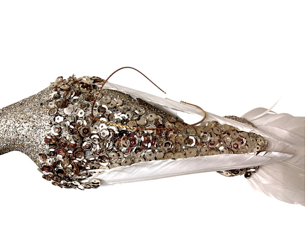 Украшение елочное птица 32 см [44699]