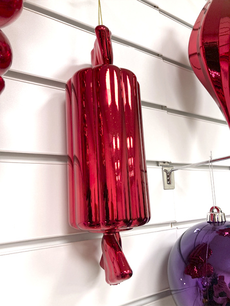 Украшение елочное "Конфета-батончик" 30см красный [HL202518]