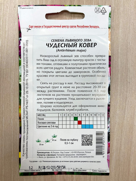 львиный зев Чудесный ковер