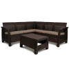 Комплект мебели из искусственного ротанга Corfu Super Relax Set, коричневый [227815]