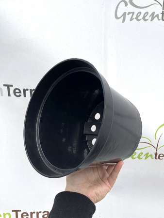 Горшок круглый литой 3л, ø 19см, высота 15см