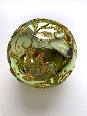 Набор шаров пластик. декор №4 разные цвета, 6см / 8см / 10см Шар пластиковый декорированный