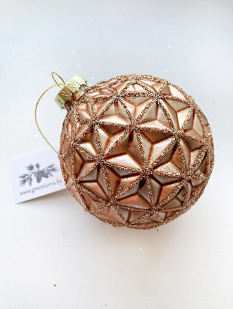 Шар елочный стекл. [0210-12]