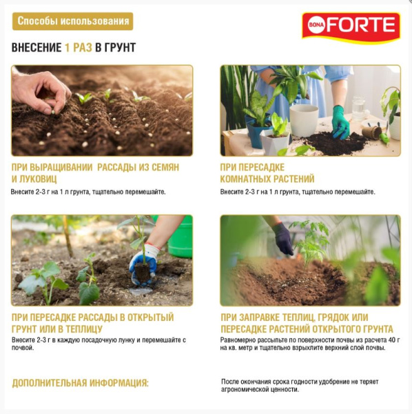Удобрение пролонгированное Bona Forte "НАНОУДОБРЕНИЕ", 100гр