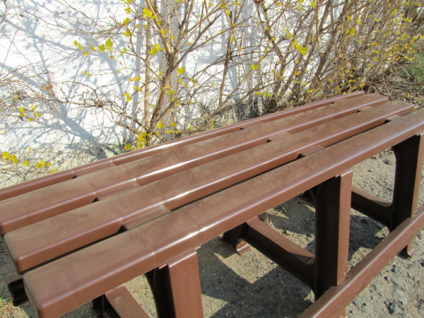 Скамейка садовая без спинки [120-0040 №3]