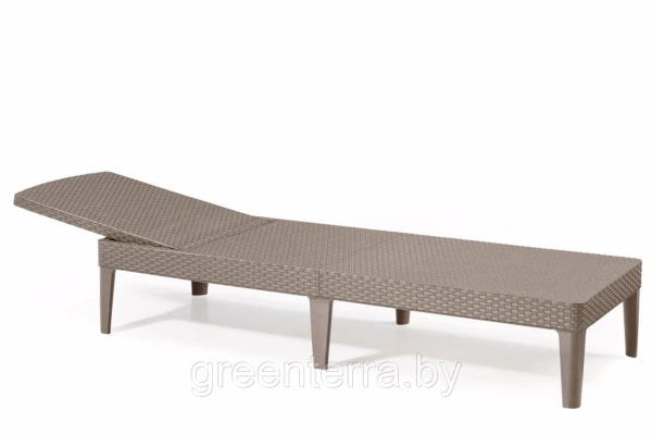 Лежак из искусственного ротанга Jaipur (box), капучино [235163]