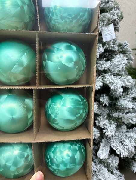 Шар елочный стекл. 8 см, [70]