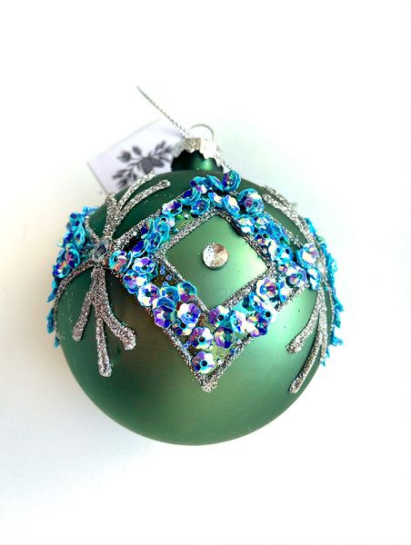 Шар елочный стекл. [5969-19]