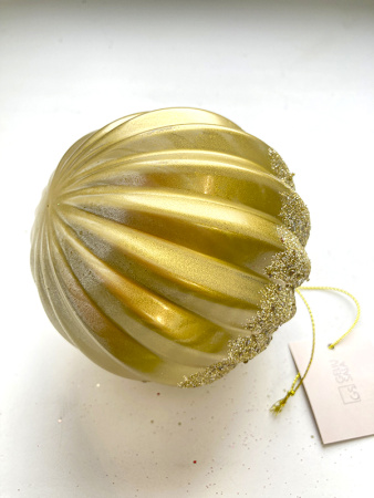 Шар елочный стекл. 10см [0196-12A/10]