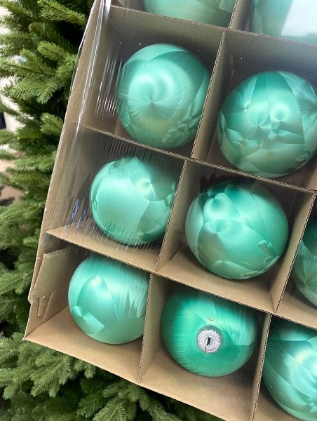 Шар елочный стекл. 8 см, [70]