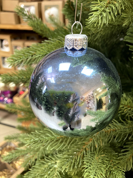 Шар елочный стекл. 8 см, [96]