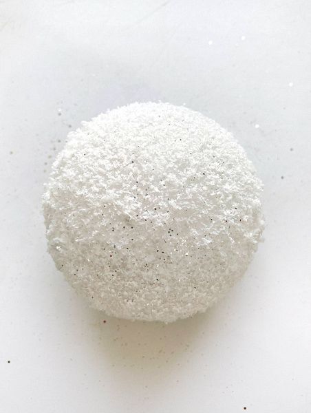 Шары пластиковые, парча белый снег В19/1 Шары пластиковые, парча белый снег