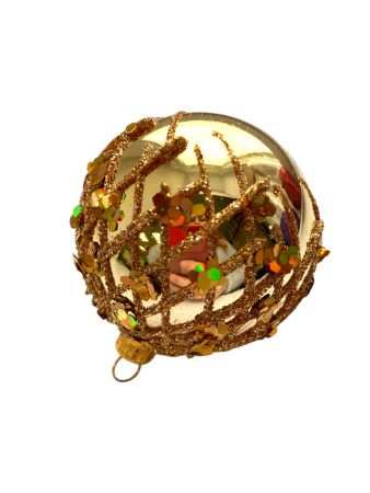 Шар пластиковый декорированный