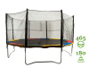 Батут Sundays Acrobat-D465 (с сеткой, разноцветный)