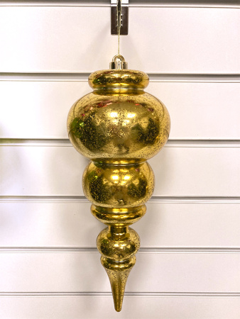 Украшение елочное "Сосулька" 35см золото [HL202509]