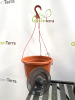 Кашпо Лира подвесное с дренажной вставкой, терра, ø 27см, высота 20.4см, объём 7л. [IK-7]